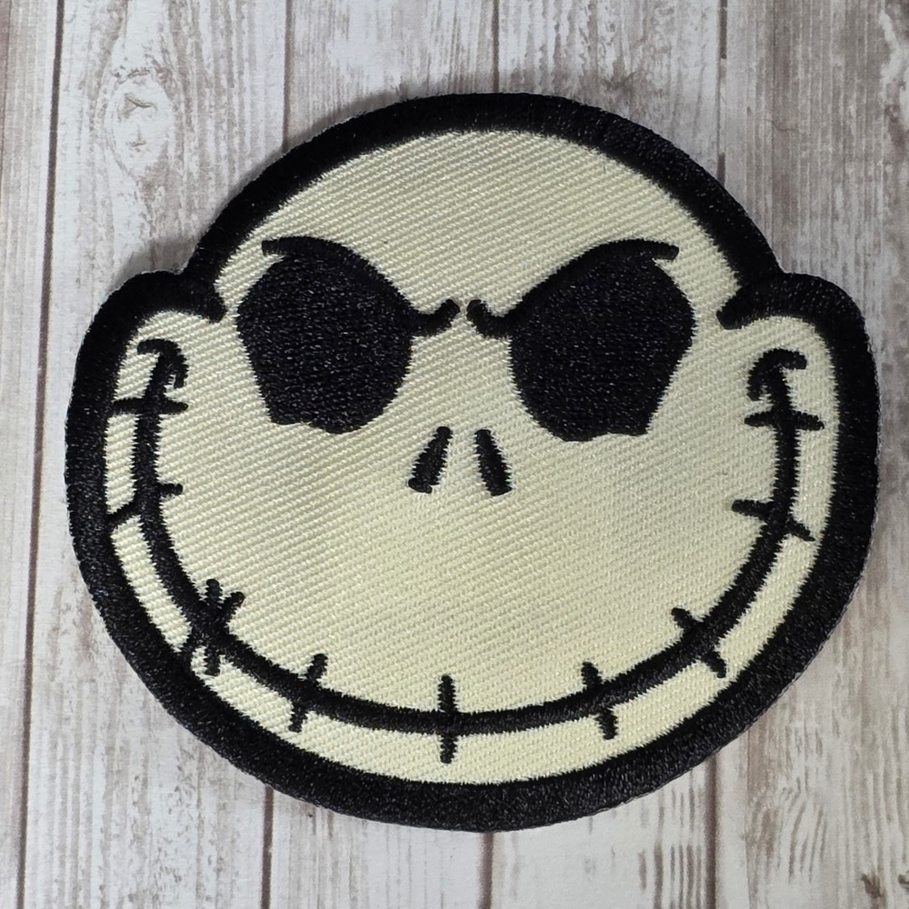Disney Nightmare Before Christmas Jack Skellington Head Patch Bioworld 18919330